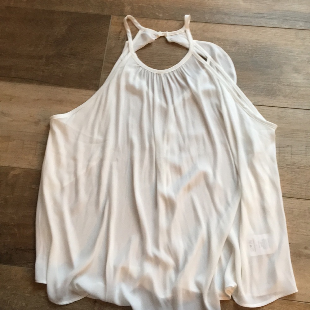 White cami. With a beautiful back